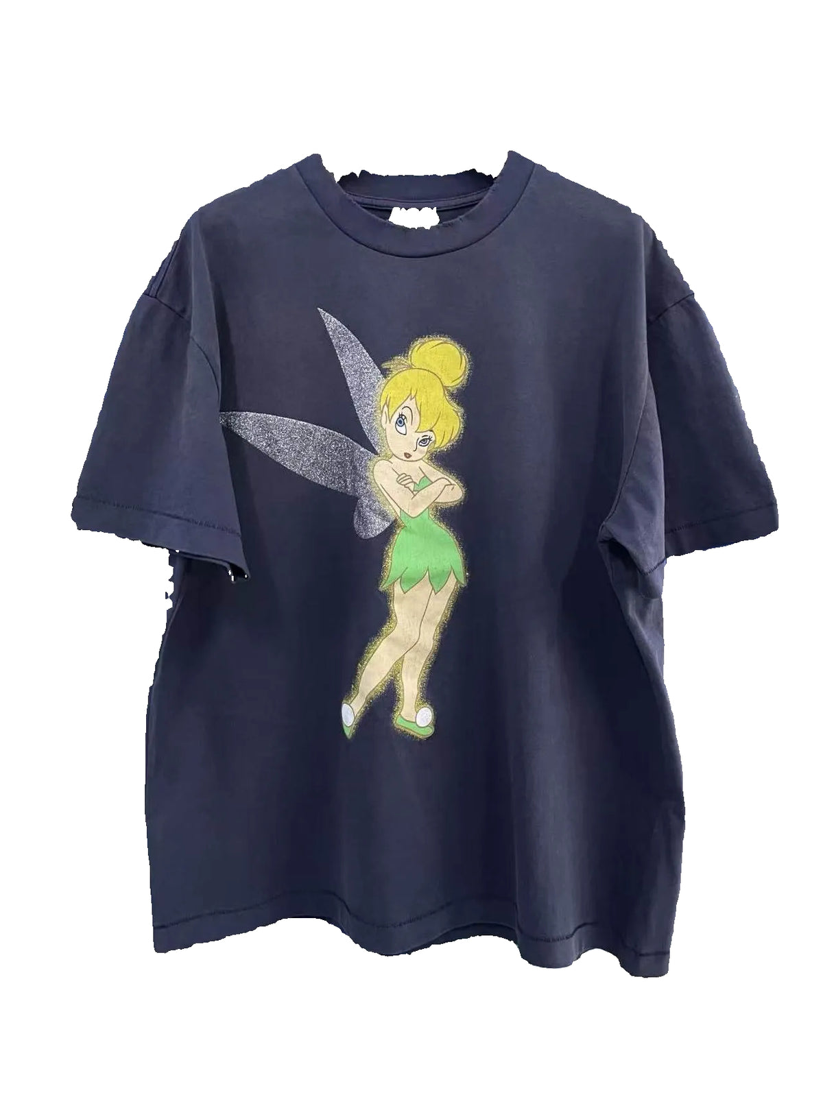 Saint Michael Tinker Bell Vintage Washed Graphic Short Sleeve Tee