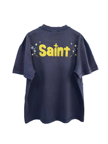 Saint Michael Tinker Bell Vintage Washed Graphic Short Sleeve Tee
