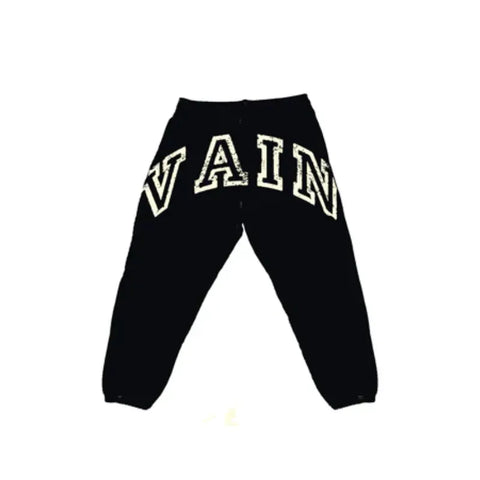 SAINT VANITY VAIN VINTAGE ARCH JOGGER SWEATPANTS BLACK OVERSIZED