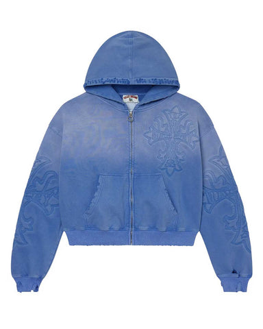 Vale Forever Carver Zip Up Hoodie Ice Blue