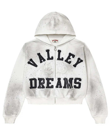 Vale Forever Classico Zip Up Hoodie White