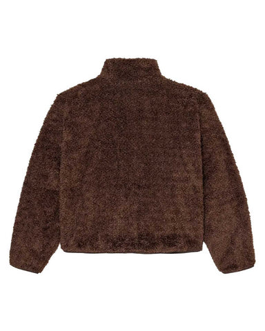 Vale Forever Lenny Fleece Zip Up Jacket Brown