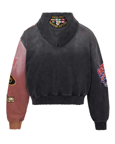 Vale Forever Two Face Zip Up Hoodie Black