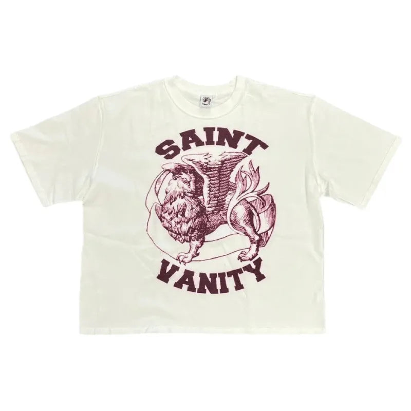 SAINT VANITY GRIFFIN SKETCH OFF‑WHITE VINTAGE T‑SHIRT