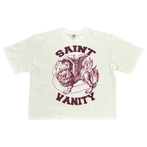SAINT VANITY GRIFFIN SKETCH OFF‑WHITE VINTAGE T‑SHIRT