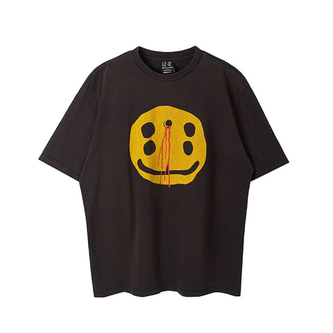 Saint Michael Bleeding Smiley Face Vintage Washed Tee