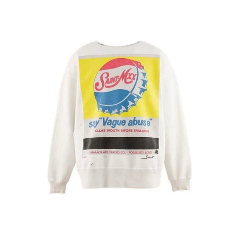 Saint MXXXXXX Vague Abuse Bottle Cap Vintage Crewneck Sweatshirt