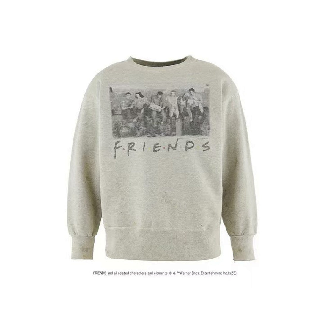 Saint MXXXXXX Friends TV Show Vintage Washed Crewneck Sweatshirt