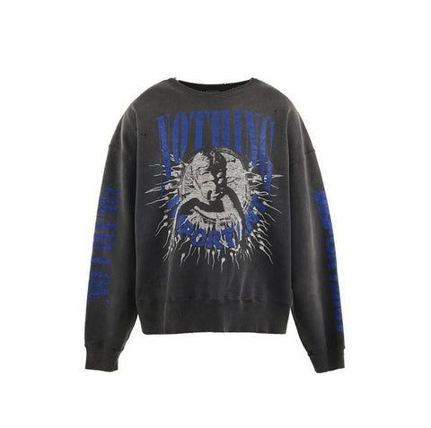 Saint MXXXXXX Nothing Important Vintage Distressed Crewneck Sweatshirt