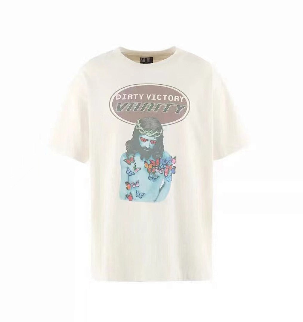 Saint Michael Dirty Victory Vanity Butterfly Vintage Tee