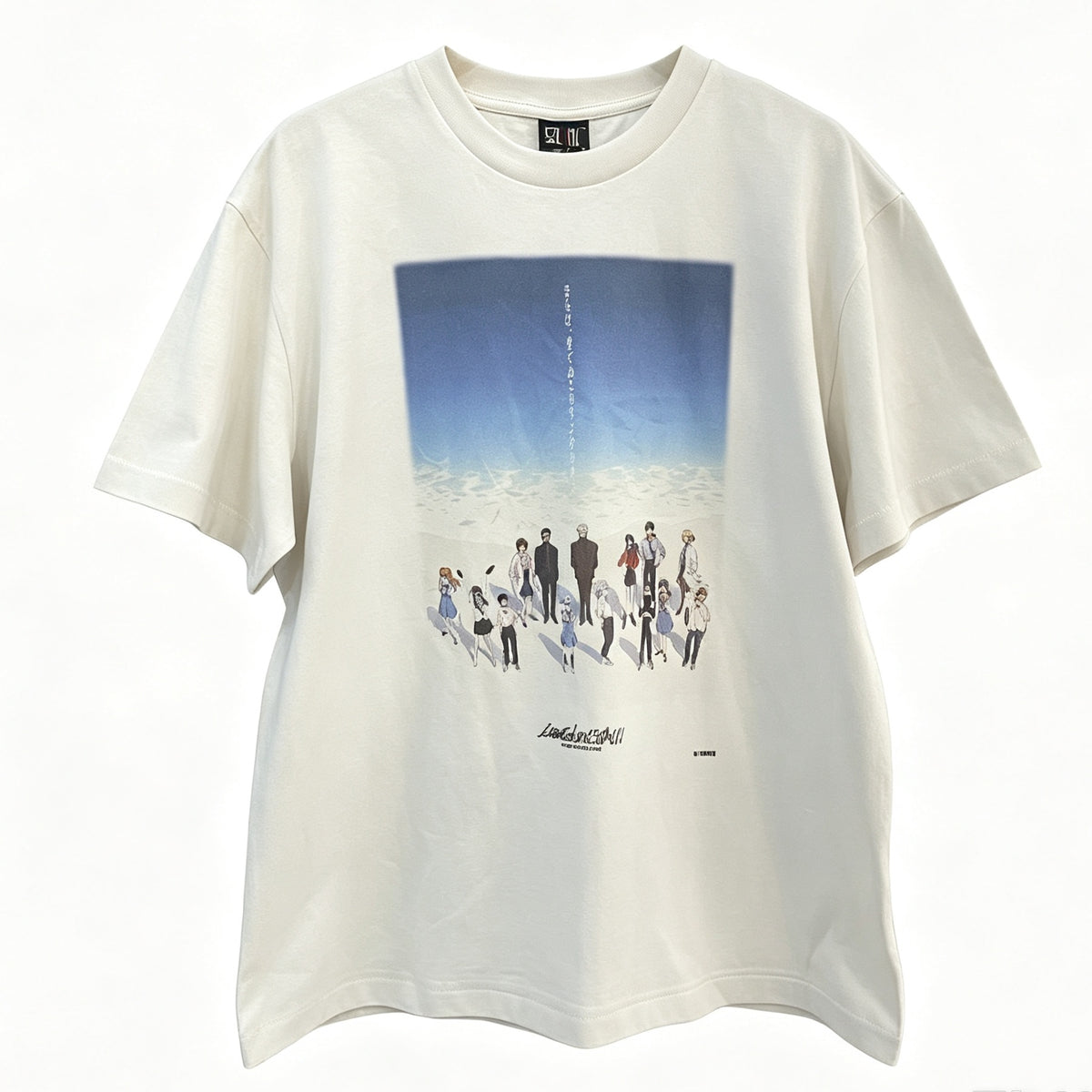 Saint Michael Anime Group Cast Vintage Off‑White Graphic Tee