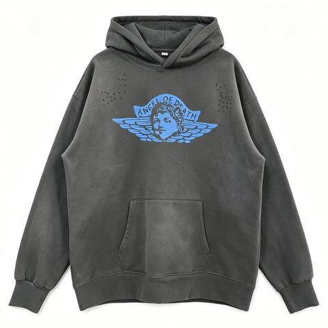 Saint MXXXXXX Angel Of Death Vintage Wash Pullover Hoodie