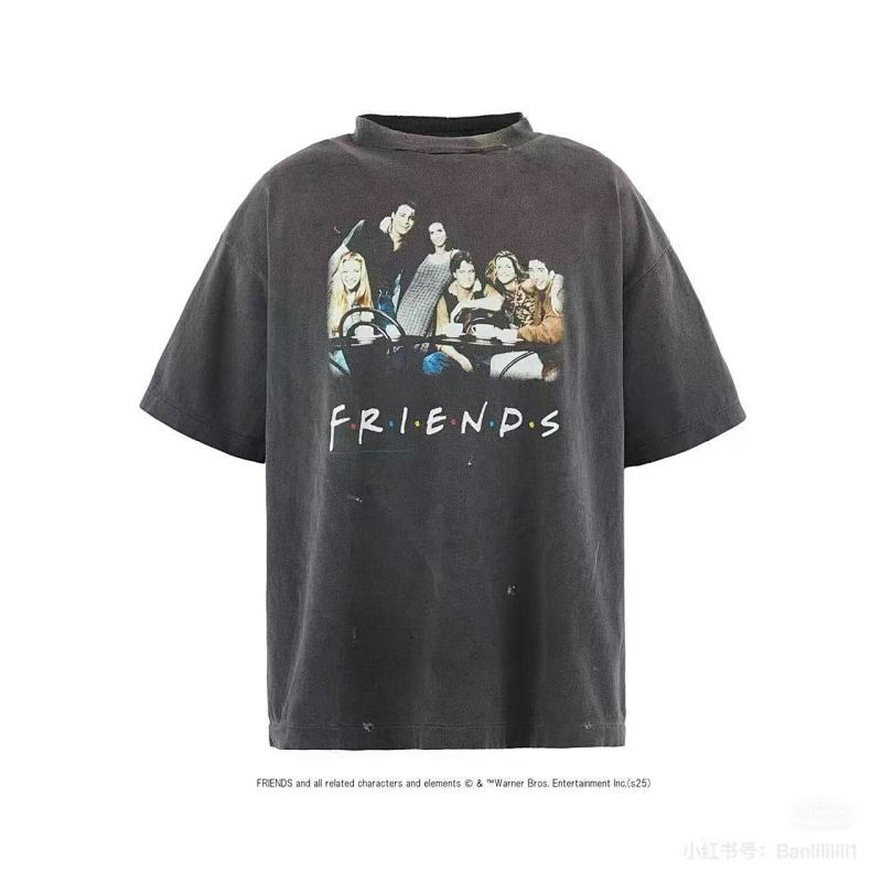SAINT M×××××× x Friends Graphic Tee - Vintage Black